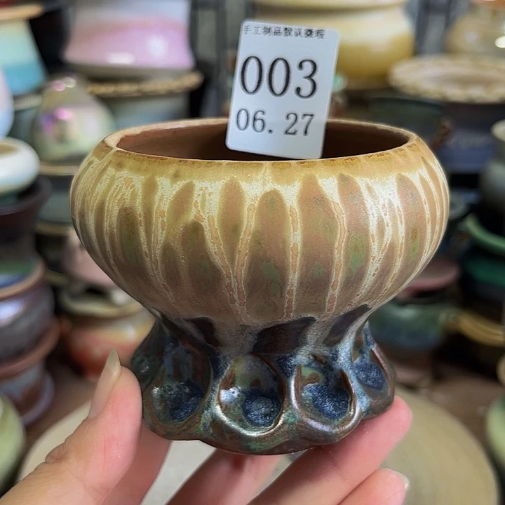瓷片景德镇陶瓷手工制作口7.5高8