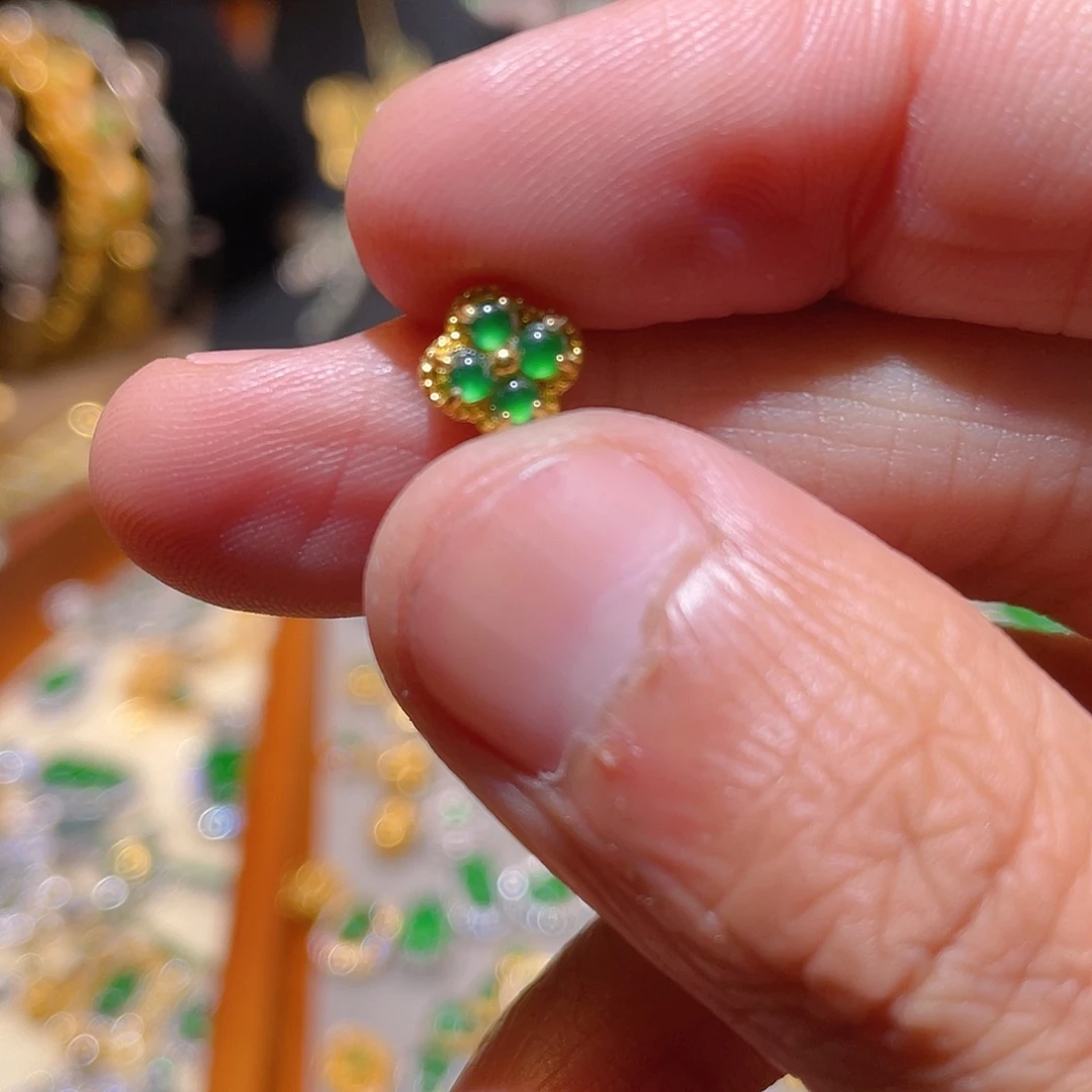 翡翠吊坠(不含链)银S925镶嵌