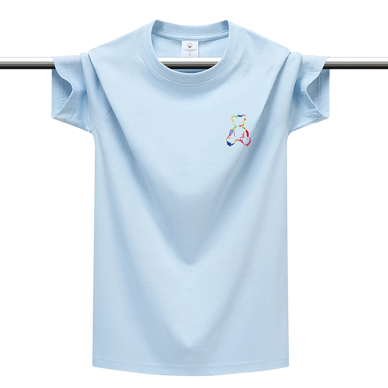 新款简约短袖t恤克高端休闲纯棉全棉百搭大码男士男式短袖t恤上衣