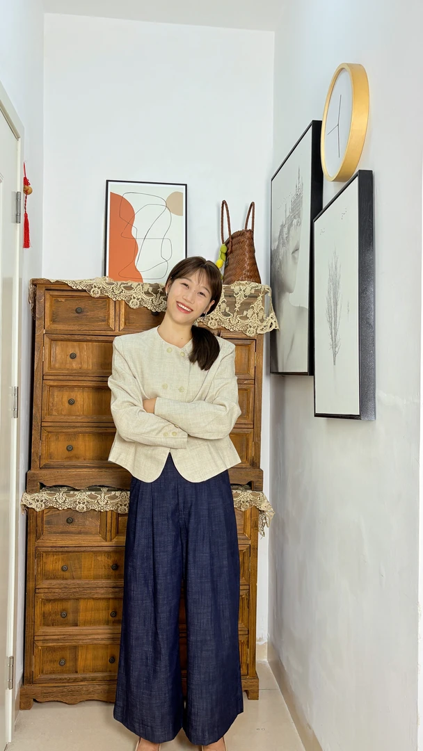 九分A版高腰阔腿牛仔裤薄款韩版垂感直筒女裤