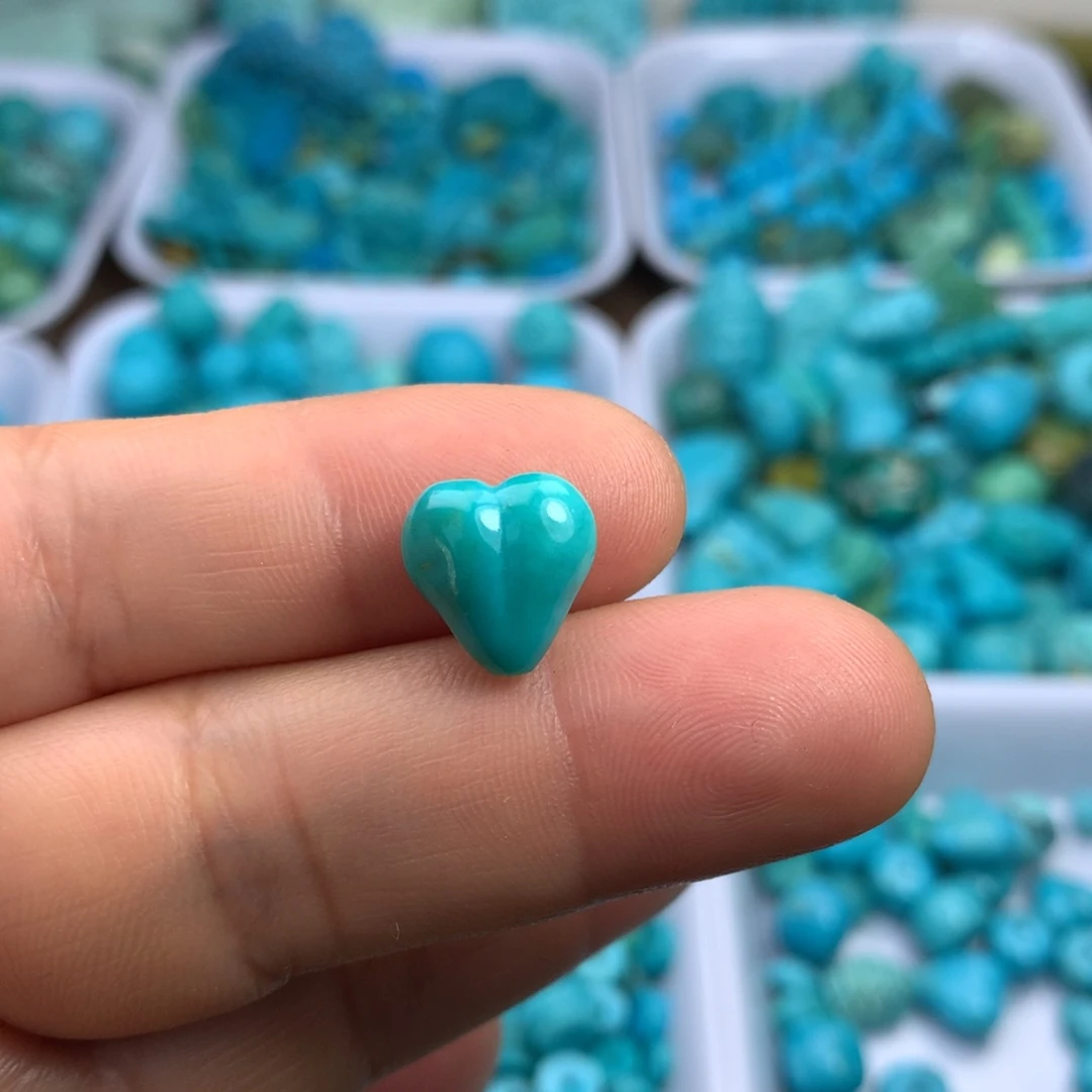 绿松石未镶嵌吊坠(不含链)11×11×6.5