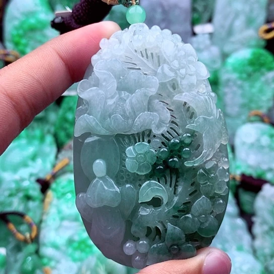 翡翠未镶嵌吊坠(不含链)