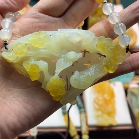 岫玉挂件未镶嵌挂件