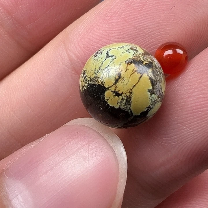 南红玛瑙未镶嵌配饰卡11微瑕