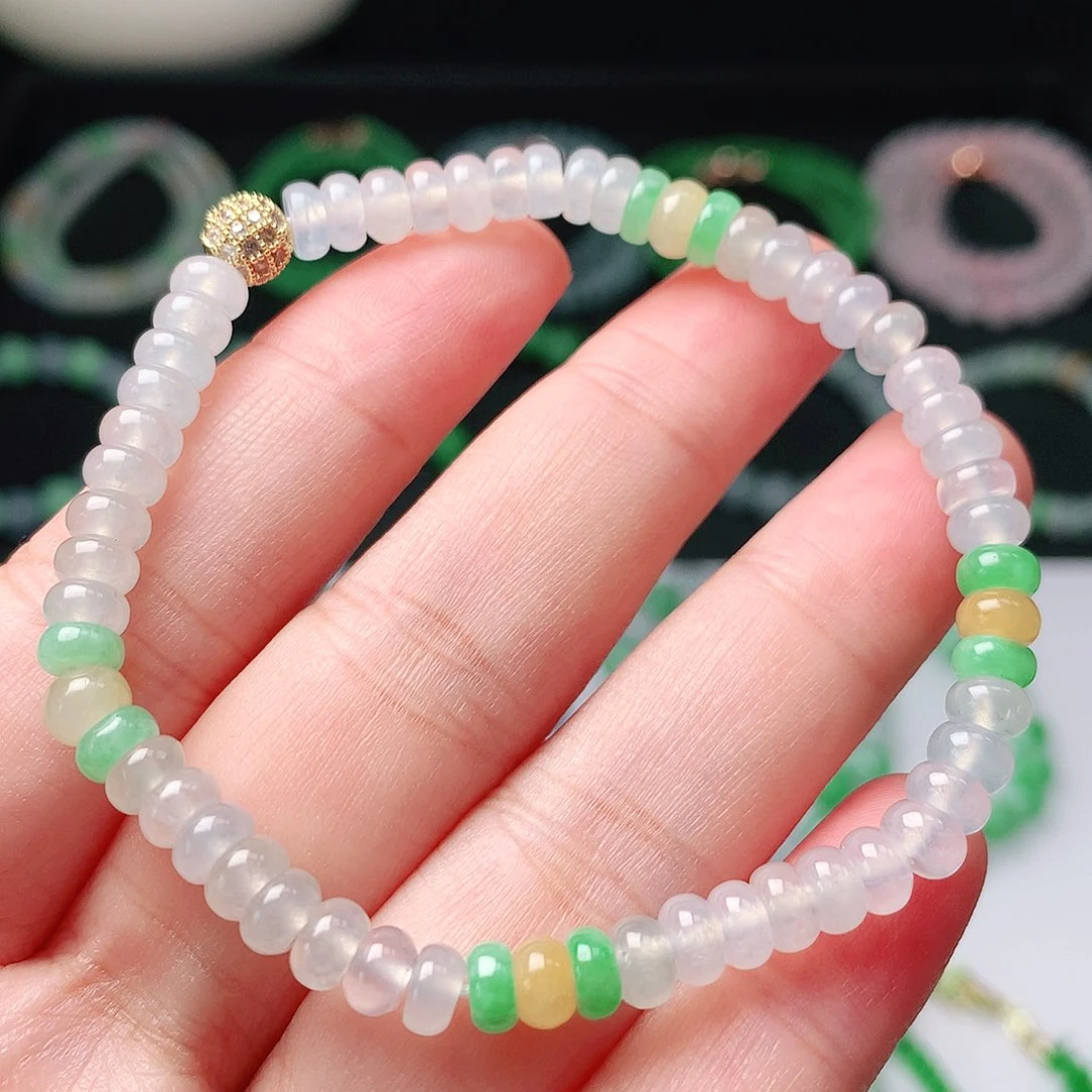 未镶嵌手链翡翠翡翠