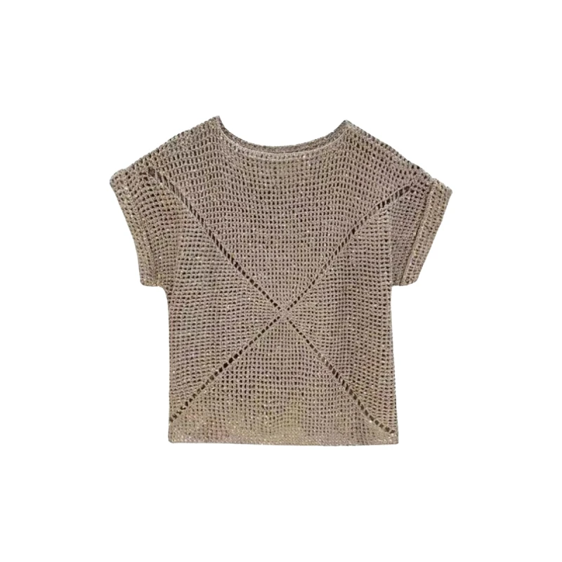 ZYL  夏季简约镂空套头针织衫   Y001-1101