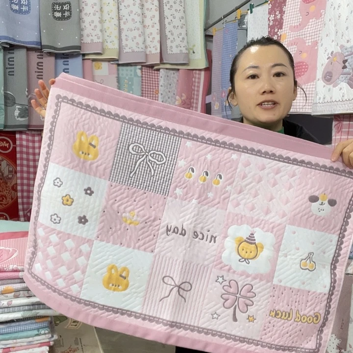 棉特价粉色百福图