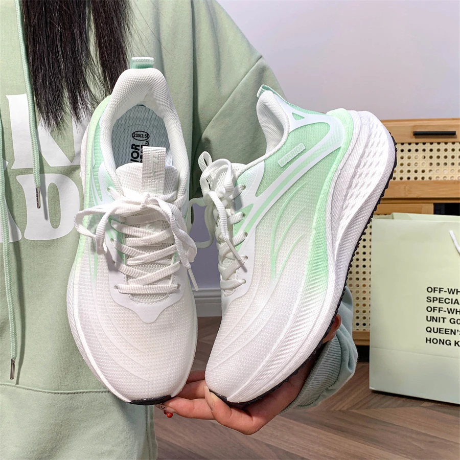 Warrior/回力女鞋网面透气运动鞋女2025新款软底缓震跳绳跑步球鞋