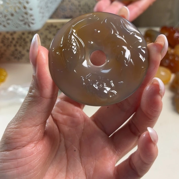 玛瑙/玉髓未镶嵌吊坠(不含链)