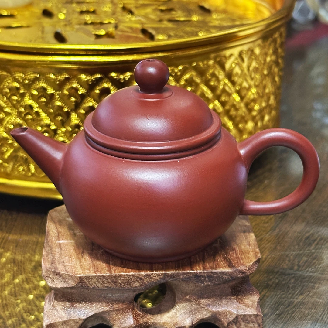 宜兴小容量80毫安紫砂壶（原矿大红袍料）茶具泡茶壶紫砂茶壶红泥