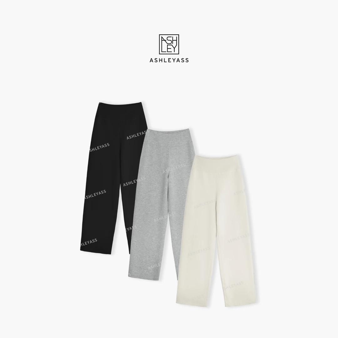 【ASHLEYASS】“马蹄裤”高腰护腹无束缚感四针六线瑜伽裤LSS250241W