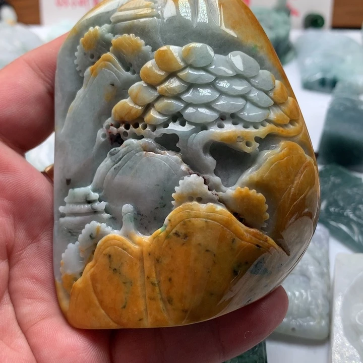 颈饰未镶嵌翡翠保真天然a货翡翠