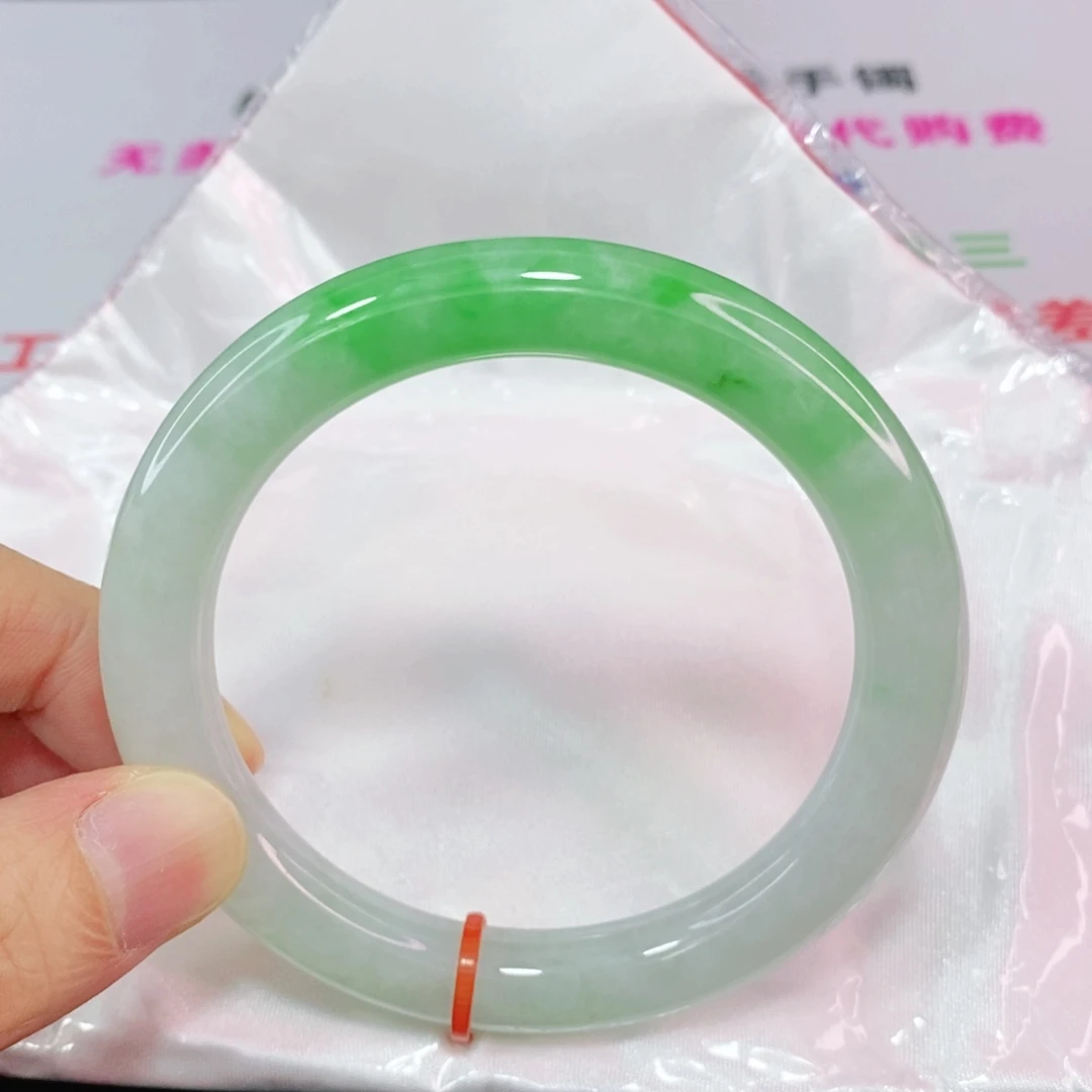 未镶嵌手镯翡翠58圈口圆条