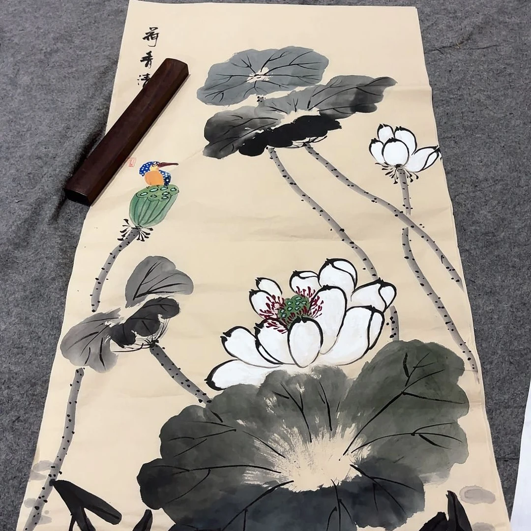国画国画作品画心一张