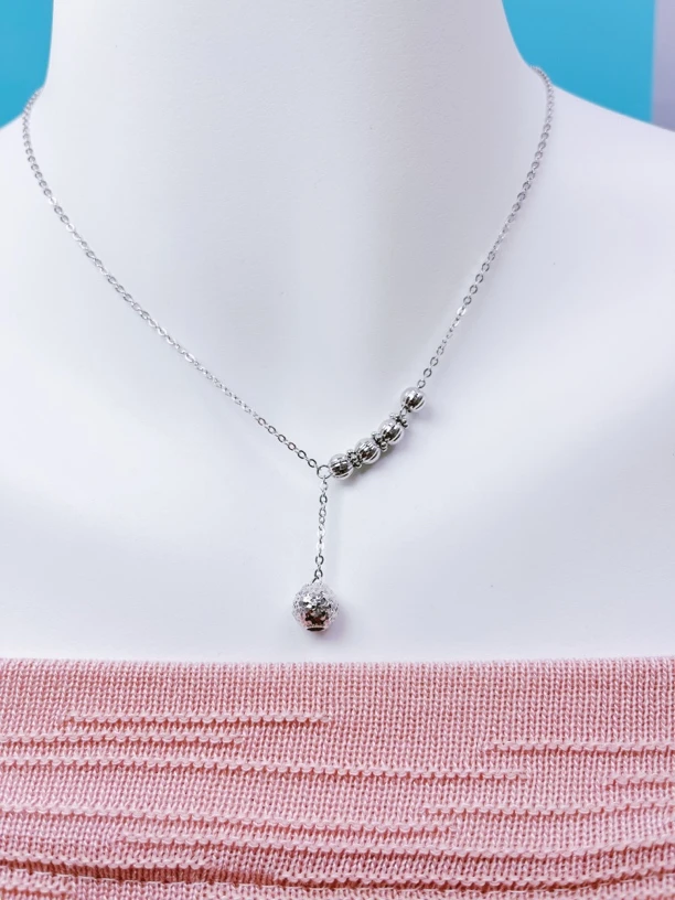 铂金Pt950碎冰冰有求必应套链时尚百搭简约大气套链