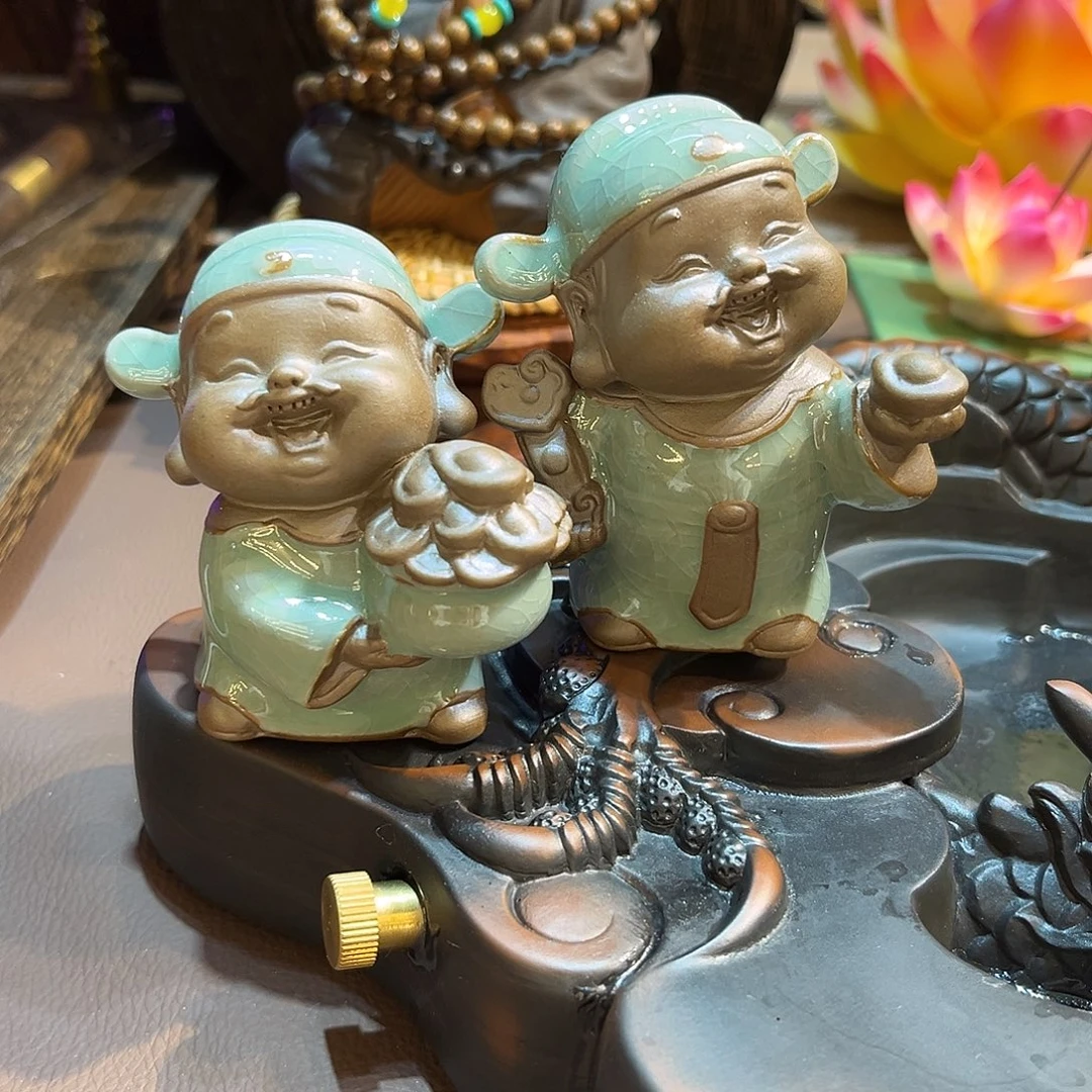 紫砂茶宠陶瓷紫砂茶宠摆件