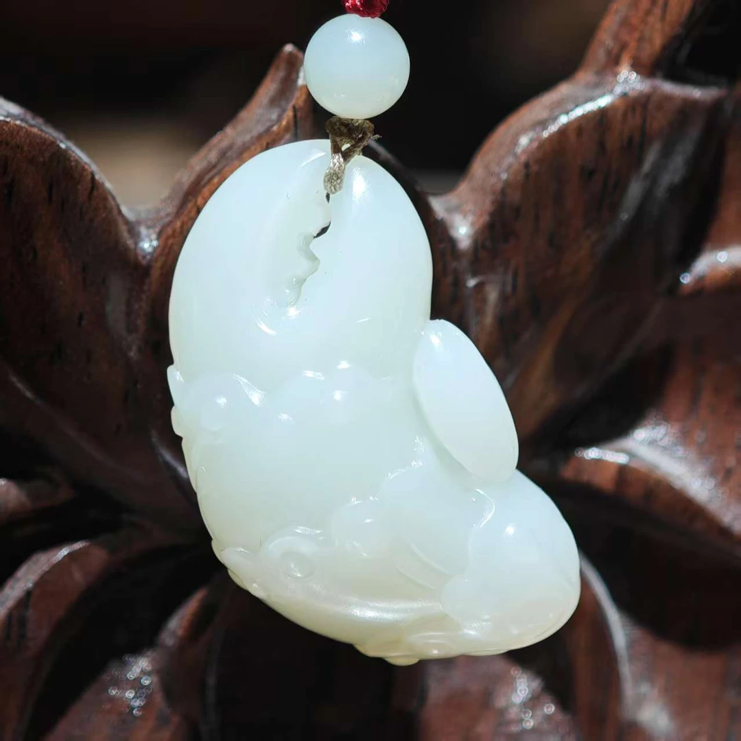 米达姐【米达姐和田玉】米达料蟹钳——手工精雕