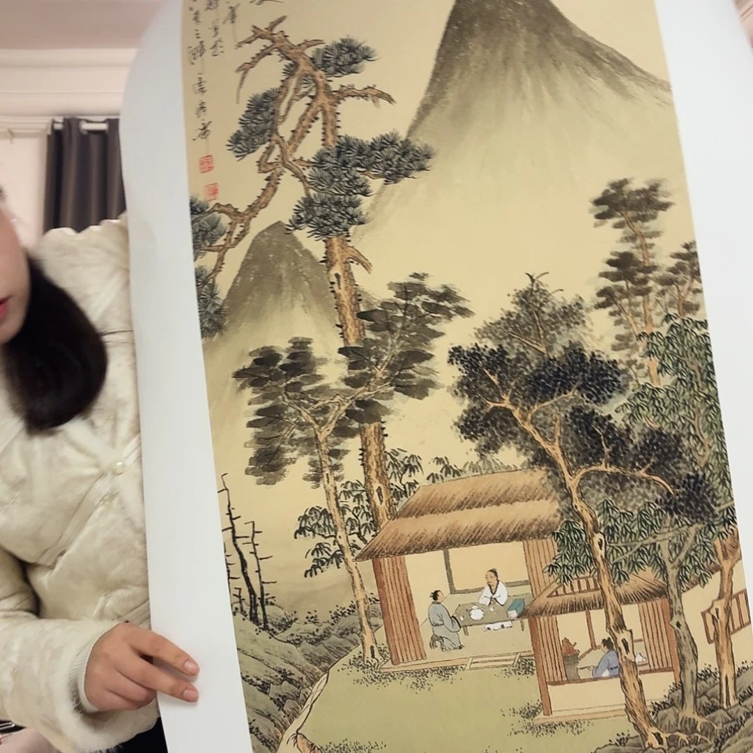 国画纯手工手绘图