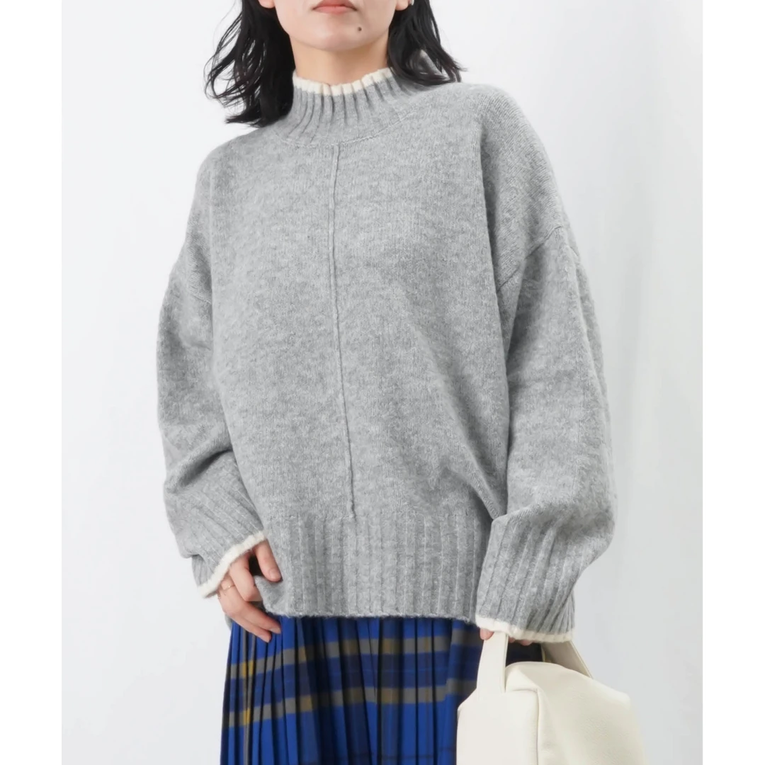 【Montendre】 秋冬上新 R 宽松百搭半高领慵懒风套头衫上衣