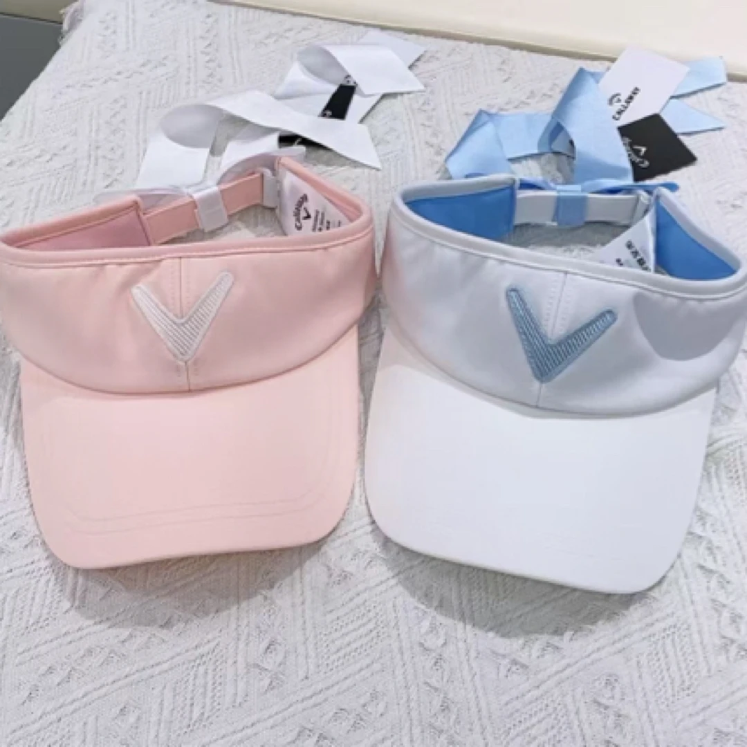 Callaway卡拉威高尔夫帽子女士新款大檐帽蝴蝶结装饰扣女帽遮阳帽