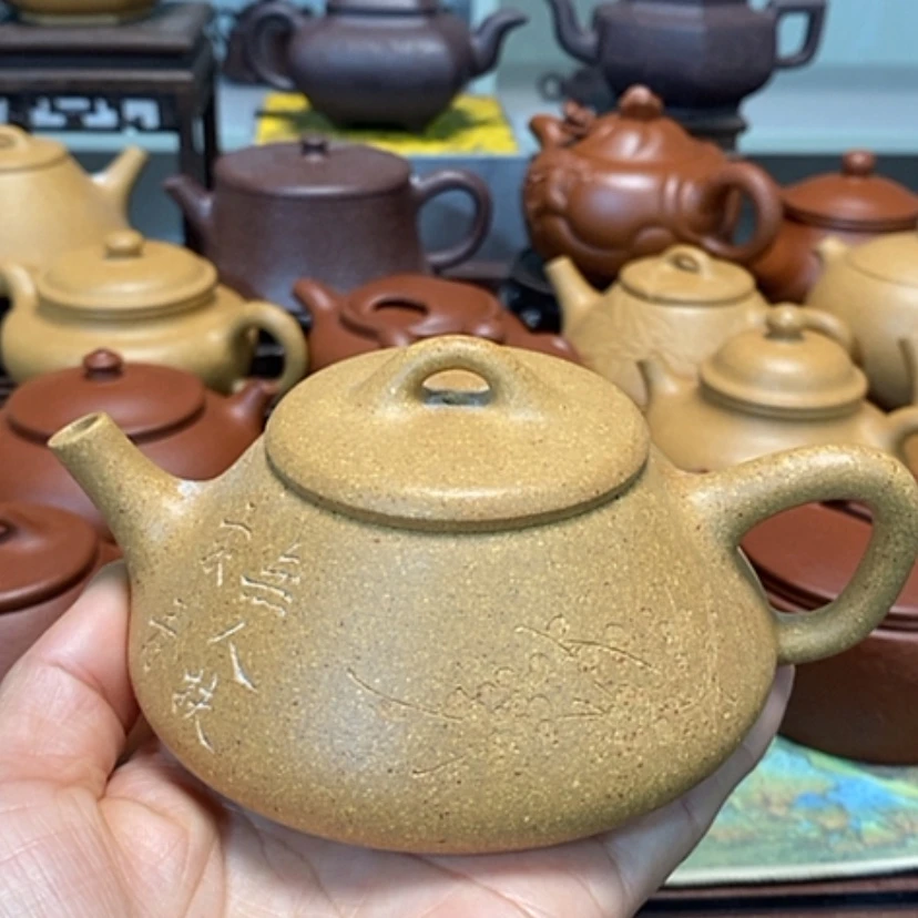 【闪购商品】紫砂茶壶黄金段半手工
