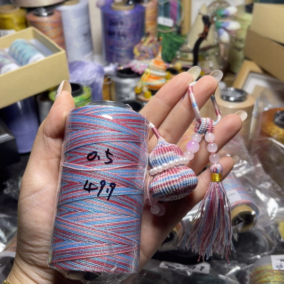 腈纶0.5星空段染蜡线100g秋词起