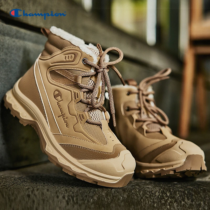 【儿童节礼物】Champion秋冬潮牌个性日常高帮加绒棉鞋24FWC61