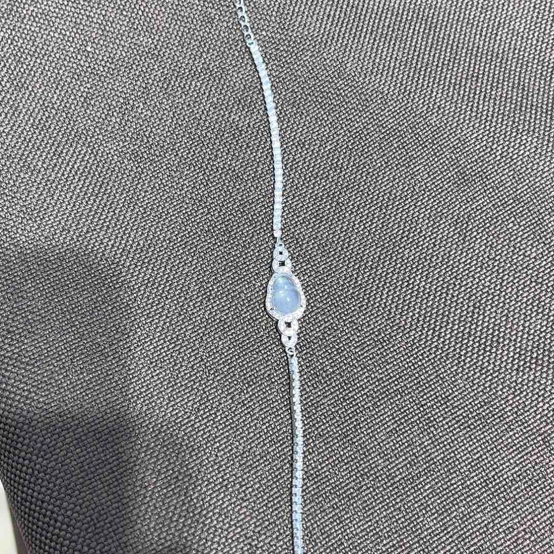 石英质玉手链银S925镶嵌