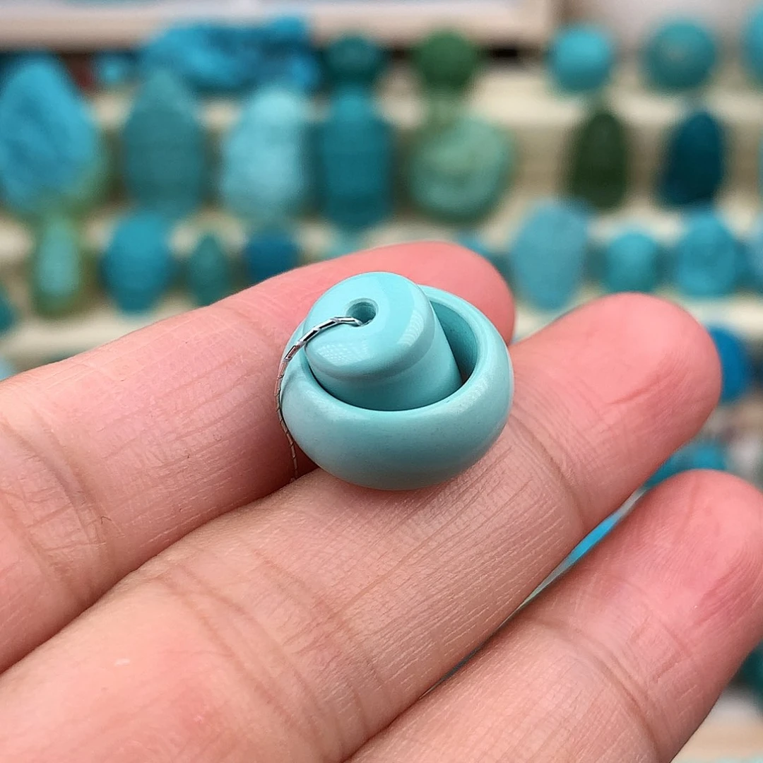 未镶嵌绿松石珠宝奇石10内径