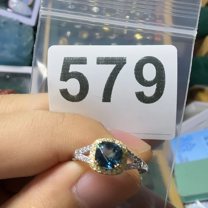 *****戒指银S925镶嵌托帕石