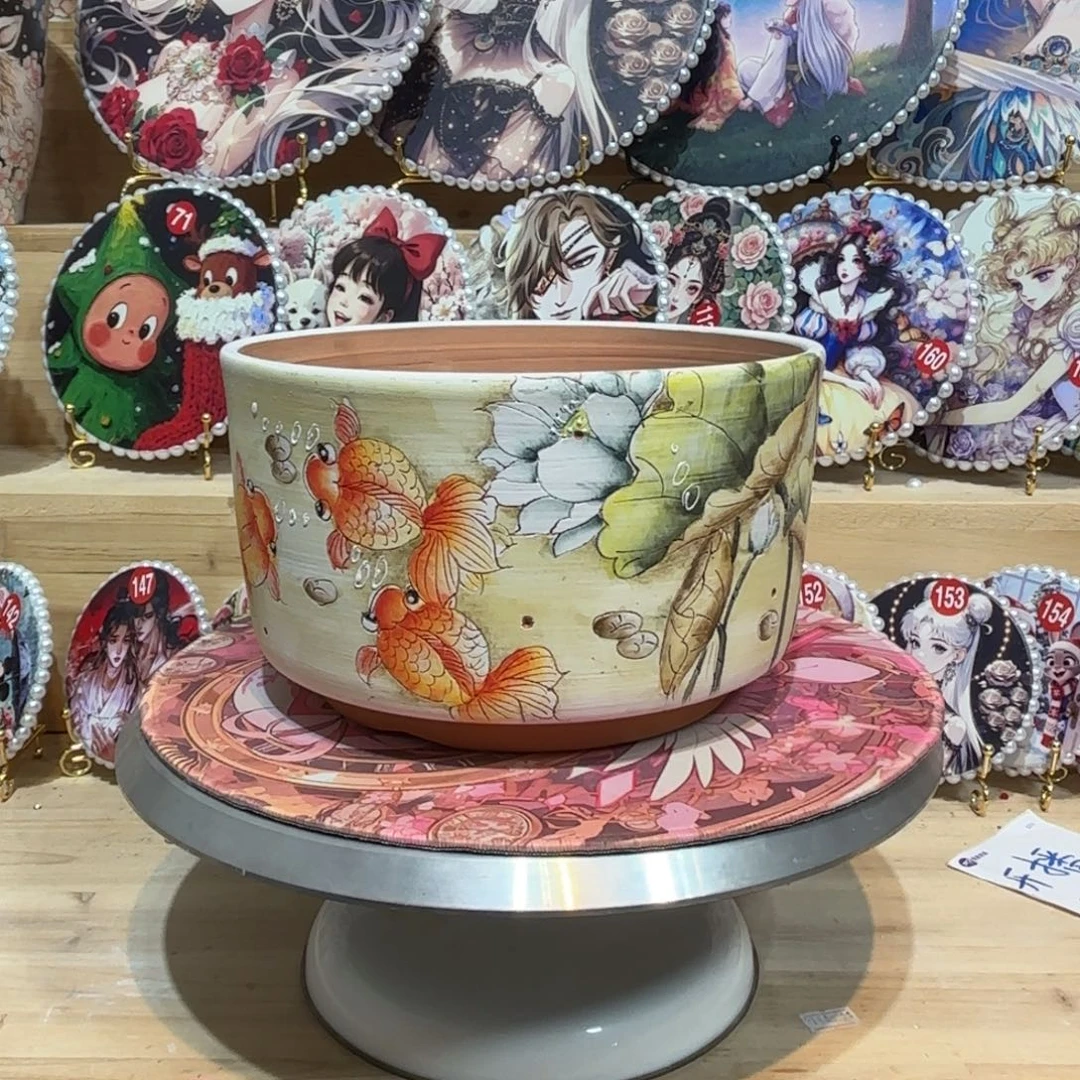 景德镇手绘花盆陶瓷20/13