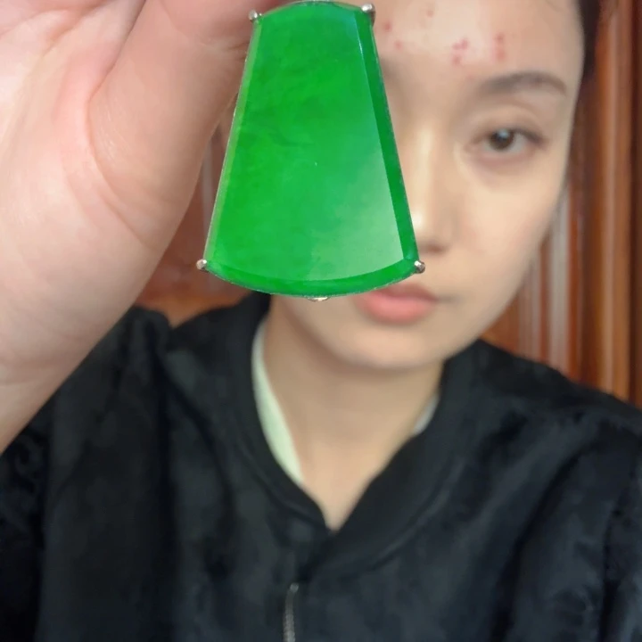 翡翠银S925镶嵌吊坠(不含链)吊坠