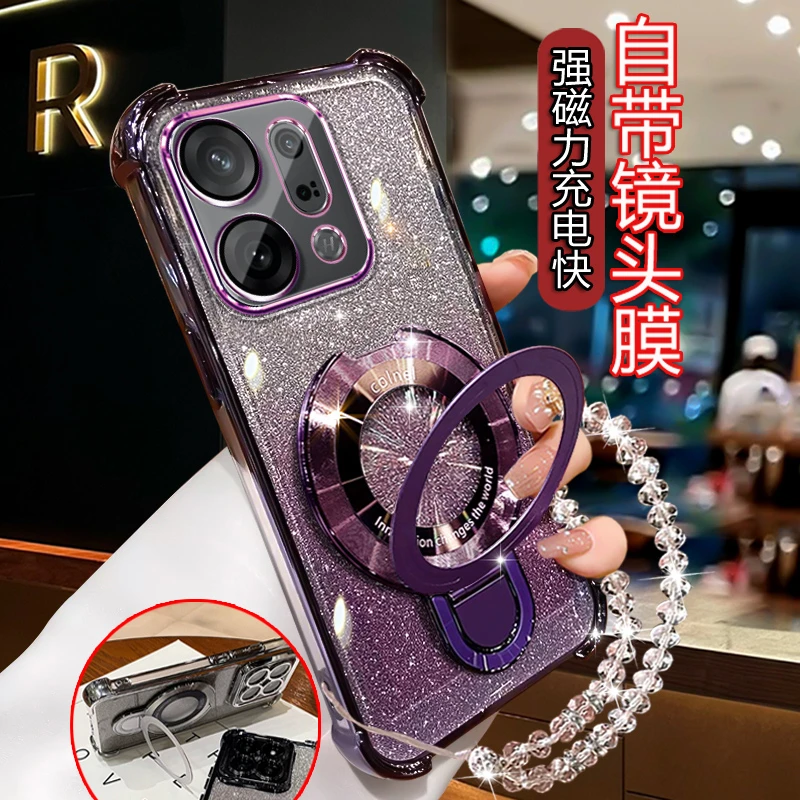 适用oppofindx9手机壳PLJ110女网红支架Op0PP0FindX9镜头全包软壳