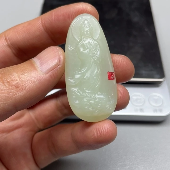 和田玉吊坠(不含链)未镶嵌追****年