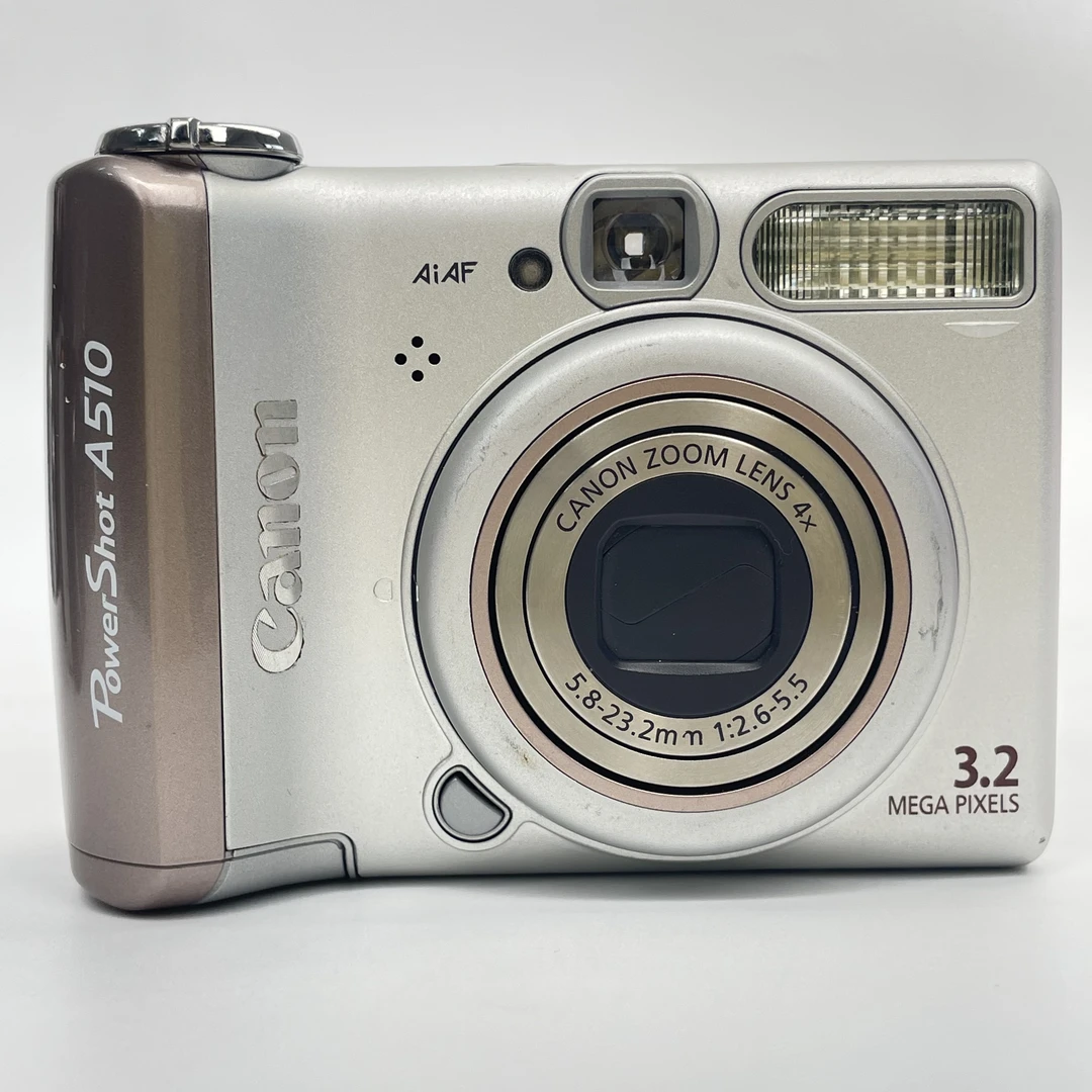95新 Canon/佳能 a510银色320万像素4倍变焦复古ccd数码相机