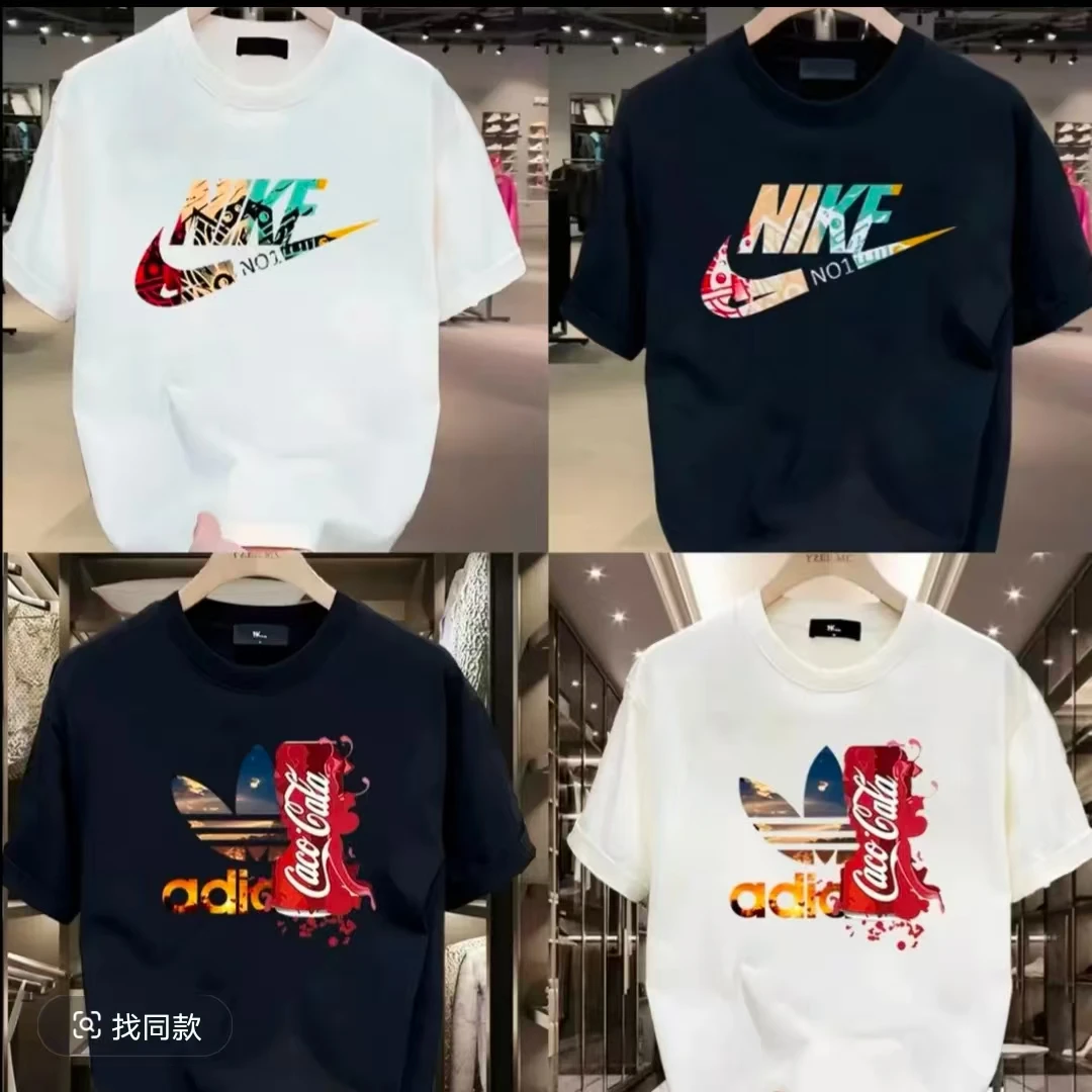 2025夏季新款儿童亲子装纯棉T恤时尚上衣