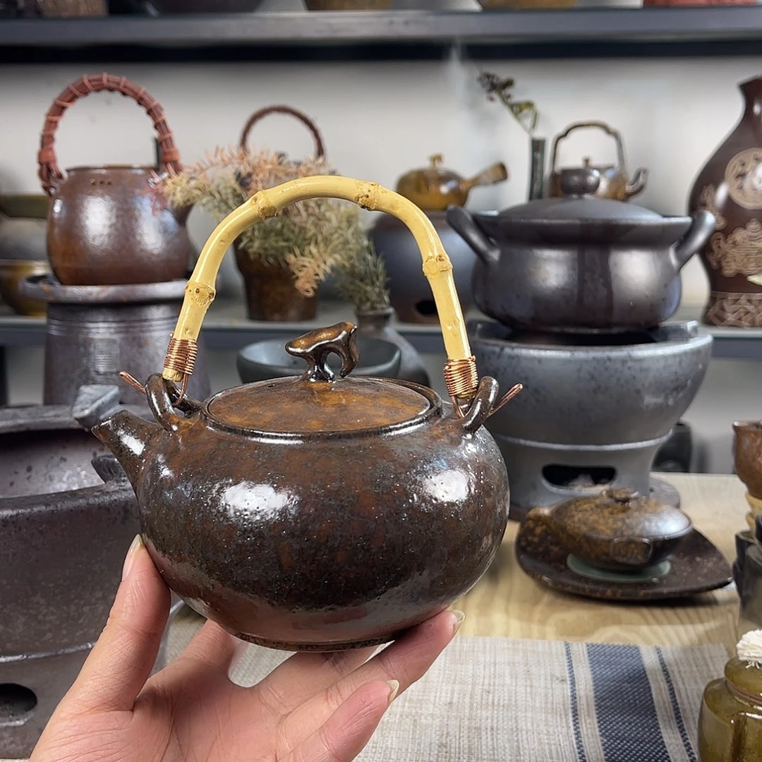 壶紫砂粗陶实用茶壶