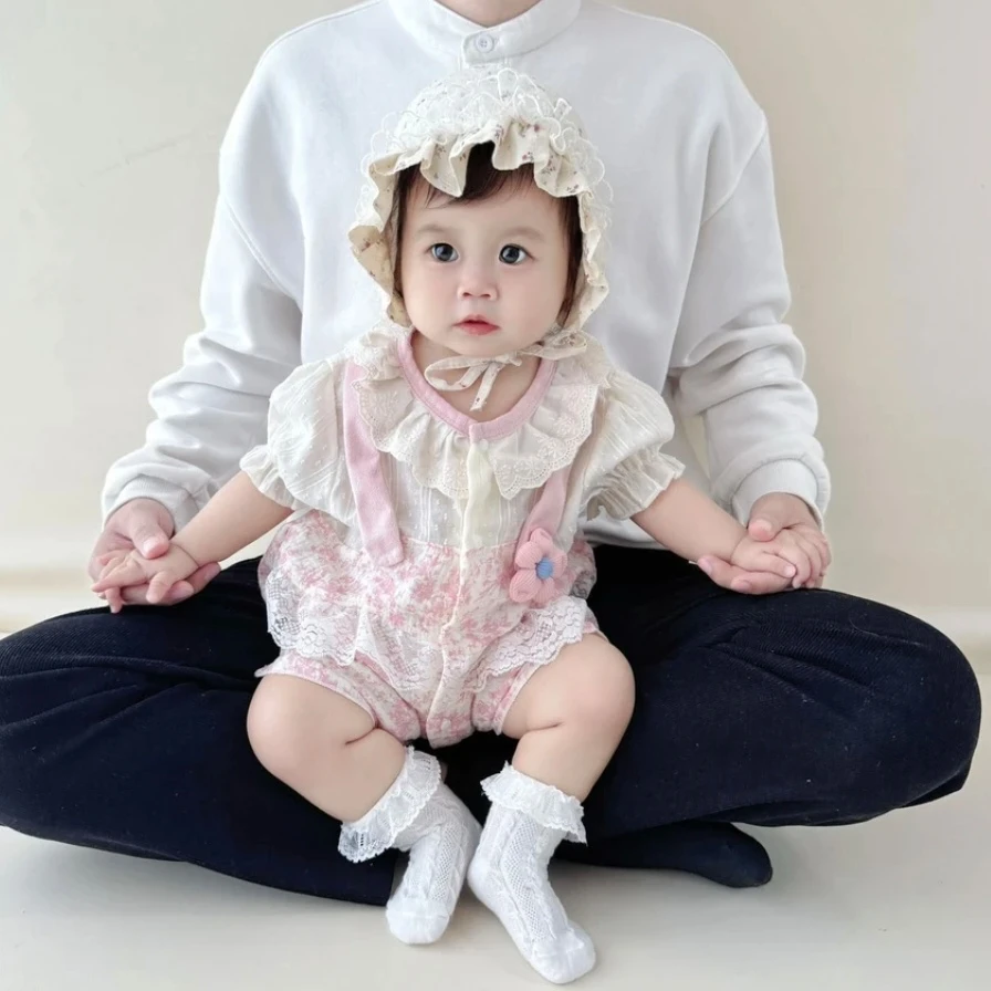 【甜蜜家】浪漫森林女宝宝夏季爬爬服连体衣满月百天