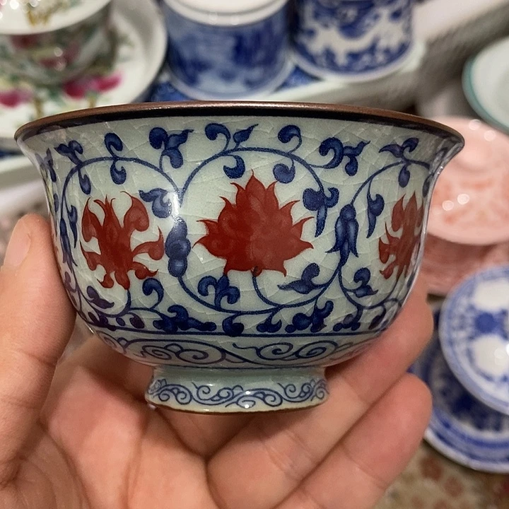 摆件陶景德镇陶瓷主人杯23455