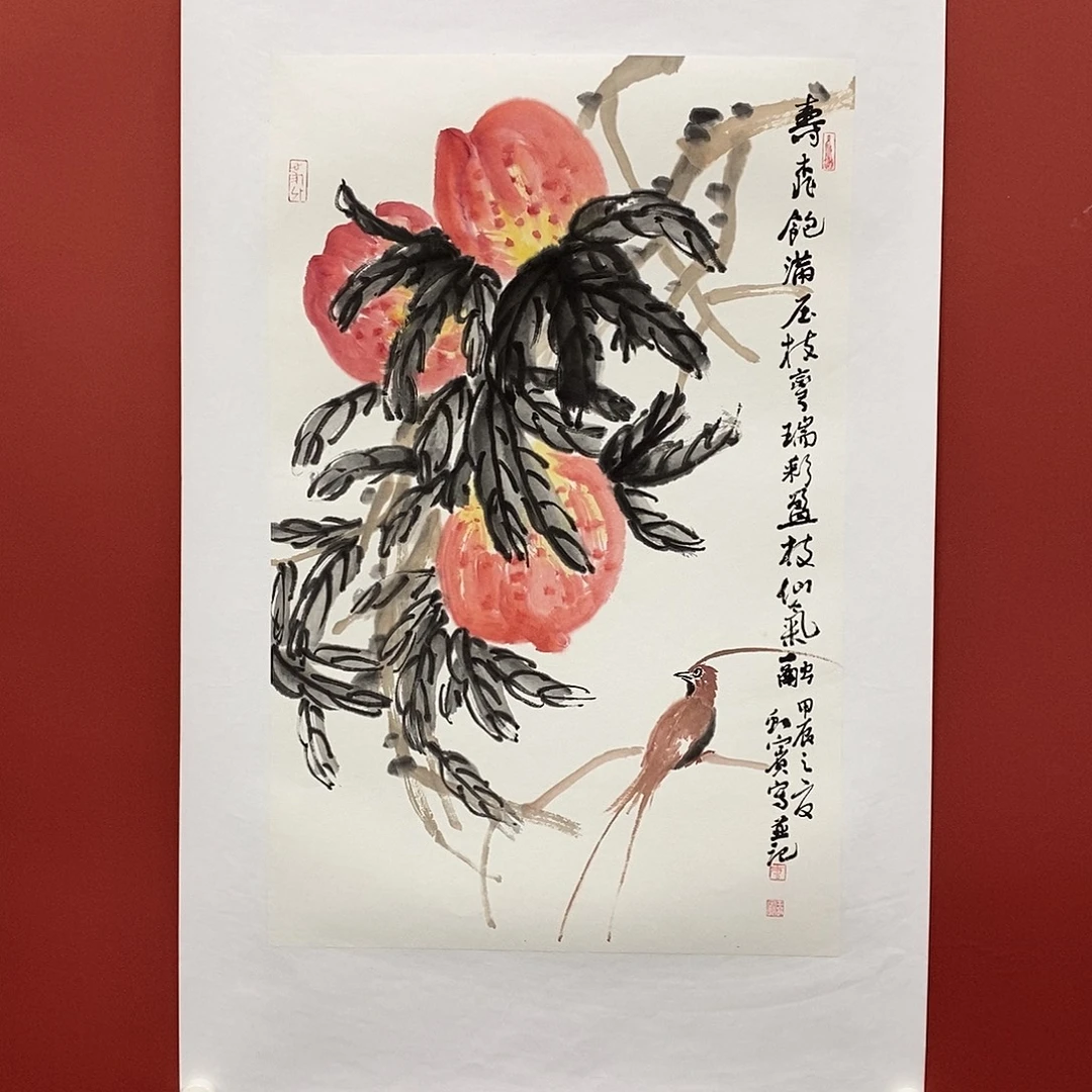 国画唐虹宾四尺三开70*45精品佳作
