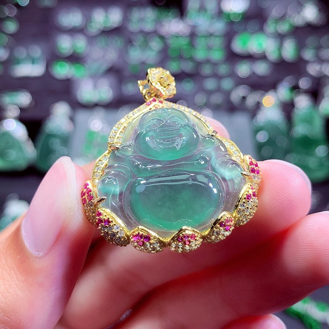 翡翠未镶嵌颈饰挂件