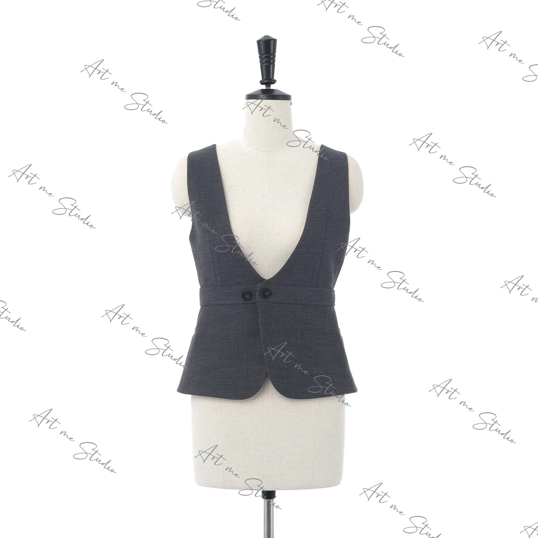 3姐【灰度世纪两穿马甲套装】S31272Y2