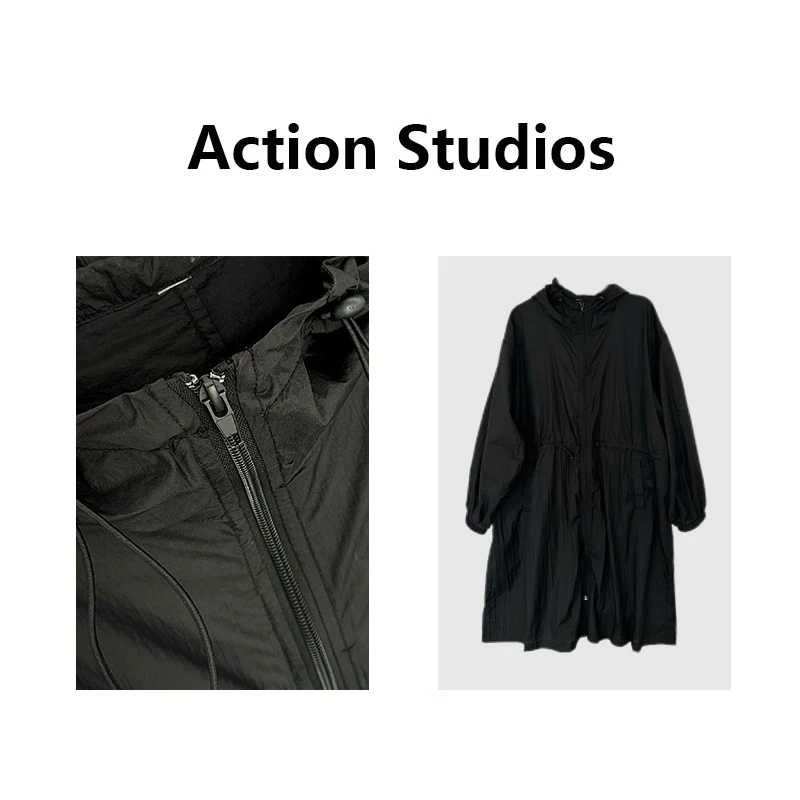 Action Studios【影子风衣】大大推荐宽松休闲透气长款防晒衣WD3490