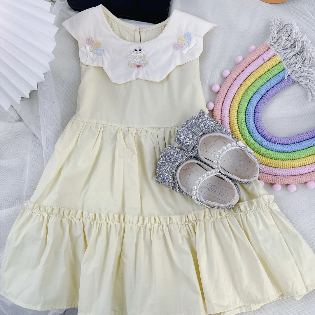 新款女童刺绣连衣裙C-A003