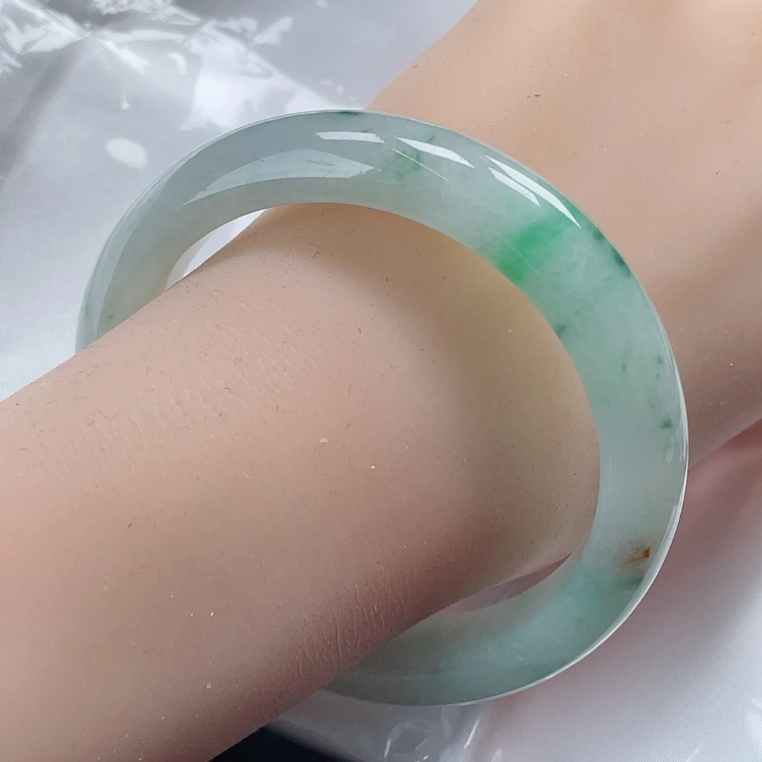 翡翠手镯未镶嵌缅甸翡翠手镯55圈