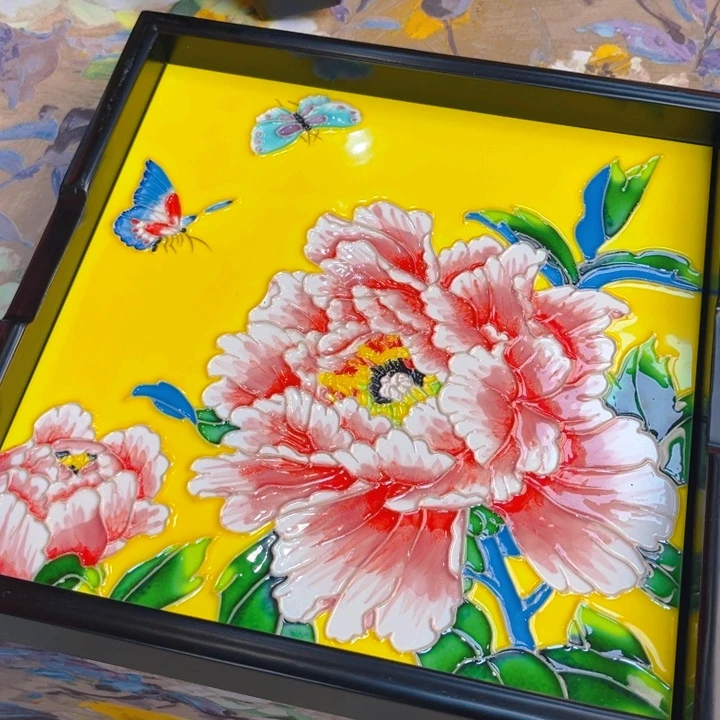 盖子款瓷板画艺术作品