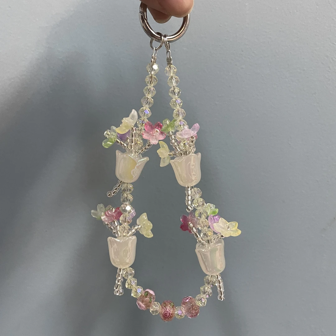 手腕款花束手机链H225