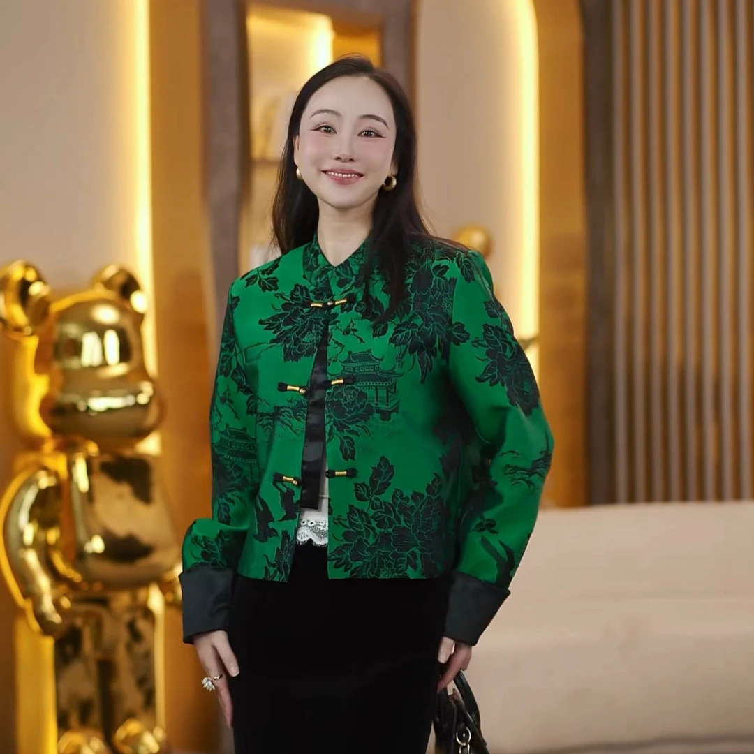 3156-新国潮金线拼接刺绣外套-