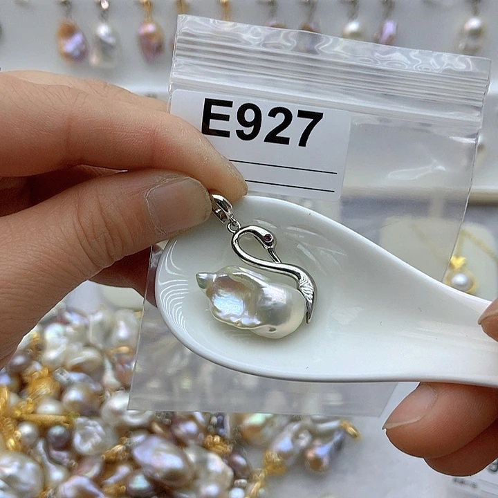 淡水珍珠颈饰银S925镶嵌