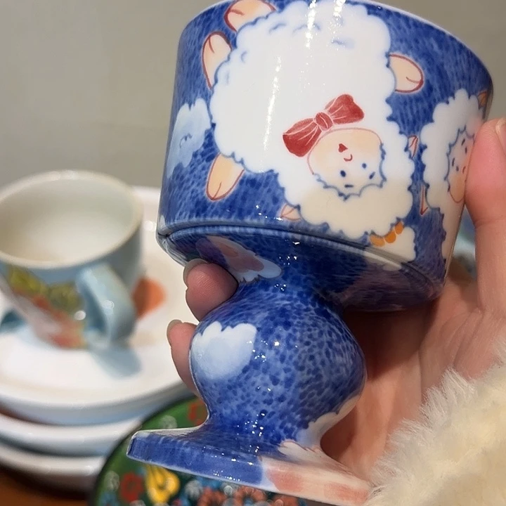 蓝***果景德镇陶瓷艺术品